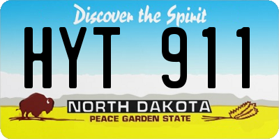 ND license plate HYT911