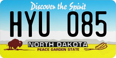 ND license plate HYU085