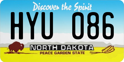 ND license plate HYU086