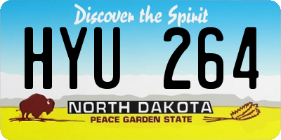 ND license plate HYU264