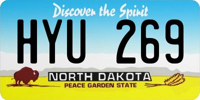 ND license plate HYU269