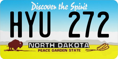 ND license plate HYU272