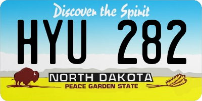 ND license plate HYU282