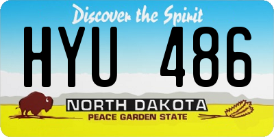 ND license plate HYU486
