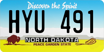 ND license plate HYU491