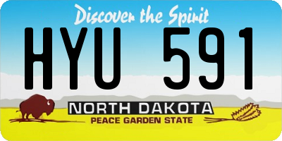 ND license plate HYU591