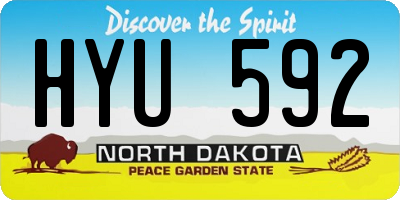 ND license plate HYU592