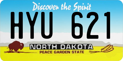 ND license plate HYU621