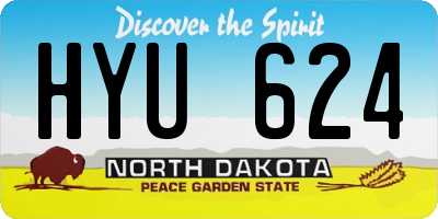 ND license plate HYU624
