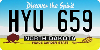 ND license plate HYU659