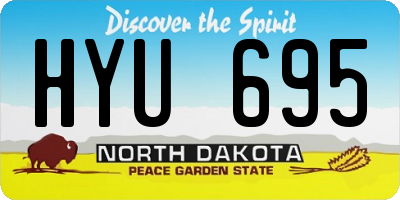 ND license plate HYU695