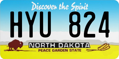 ND license plate HYU824