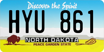 ND license plate HYU861