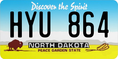 ND license plate HYU864