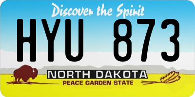 ND license plate HYU873