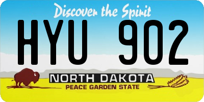 ND license plate HYU902