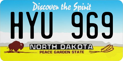 ND license plate HYU969