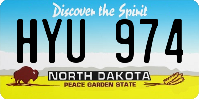 ND license plate HYU974