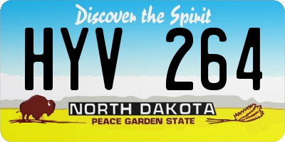 ND license plate HYV264