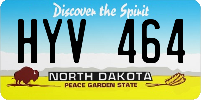 ND license plate HYV464