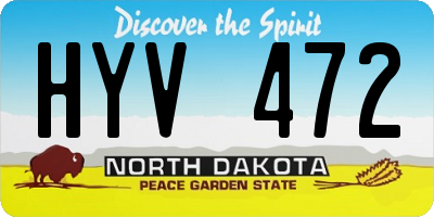 ND license plate HYV472