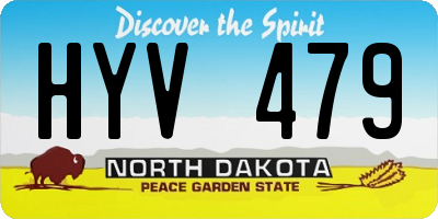 ND license plate HYV479