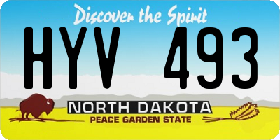 ND license plate HYV493