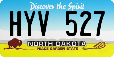 ND license plate HYV527