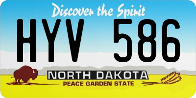 ND license plate HYV586