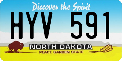 ND license plate HYV591