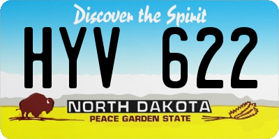 ND license plate HYV622