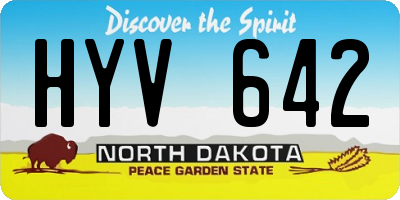 ND license plate HYV642