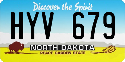 ND license plate HYV679