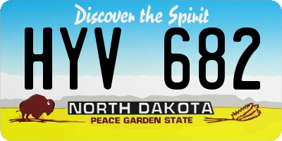 ND license plate HYV682