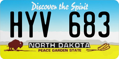 ND license plate HYV683
