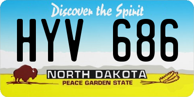 ND license plate HYV686