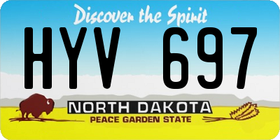 ND license plate HYV697
