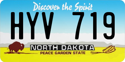 ND license plate HYV719