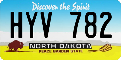ND license plate HYV782
