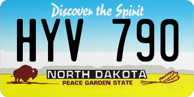 ND license plate HYV790