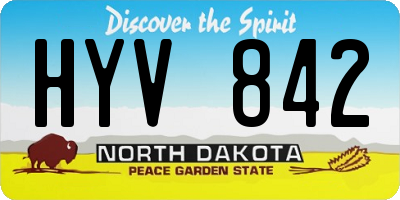 ND license plate HYV842