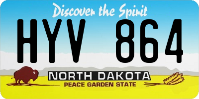 ND license plate HYV864