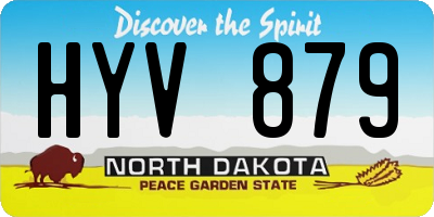ND license plate HYV879