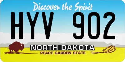 ND license plate HYV902