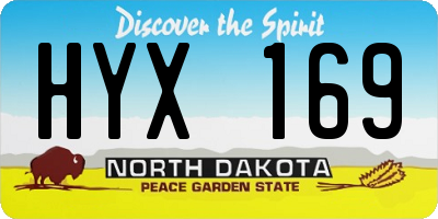 ND license plate HYX169