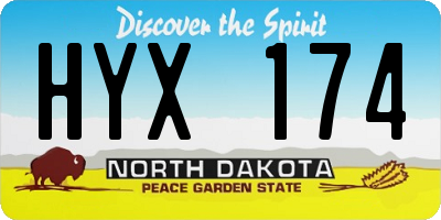 ND license plate HYX174