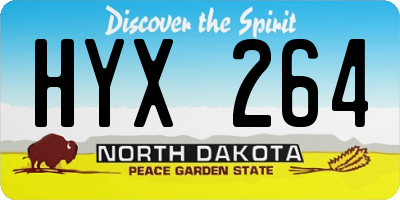 ND license plate HYX264