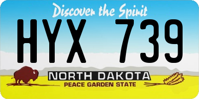 ND license plate HYX739