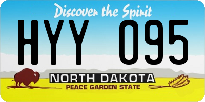 ND license plate HYY095