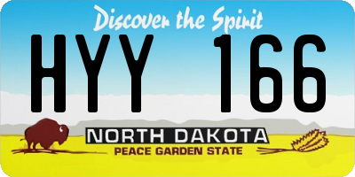 ND license plate HYY166